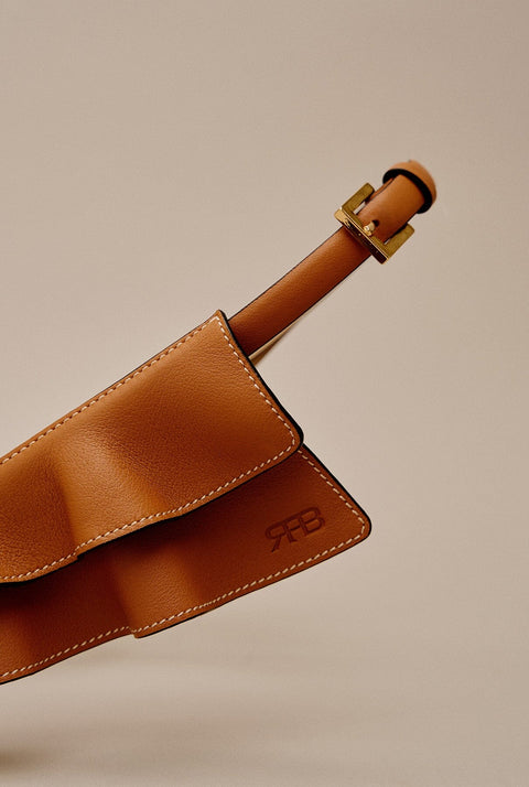 Vuelo Light Caramel Leather Corset Belt
