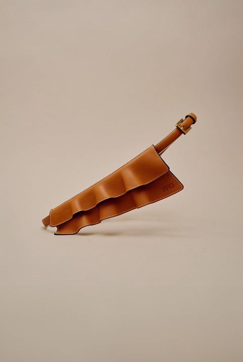 Vuelo Light Caramel Leather Corset Belt