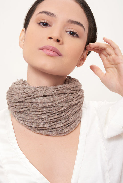 Wool necklace topo - Cuello antianginas