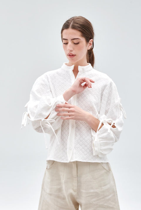 Yaiza Shirt for Es Fascinante - white texture
