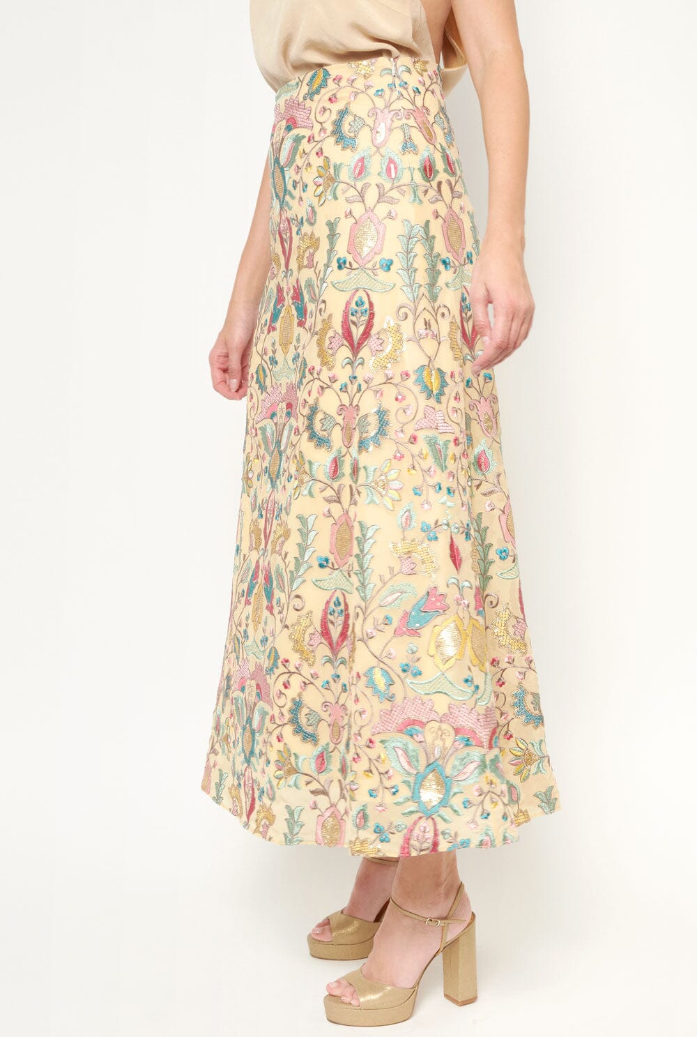 Zulema Beige Skirt